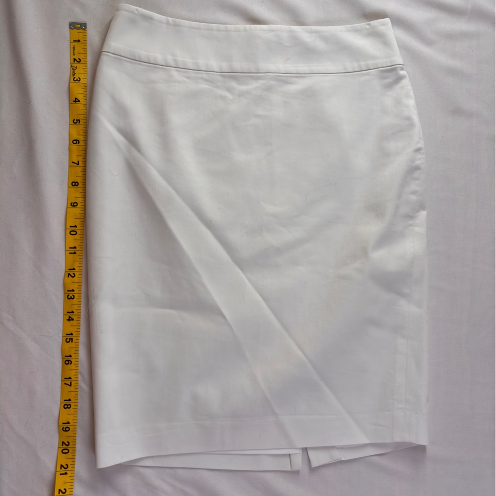 Ann Taylor Elegant White Skirt